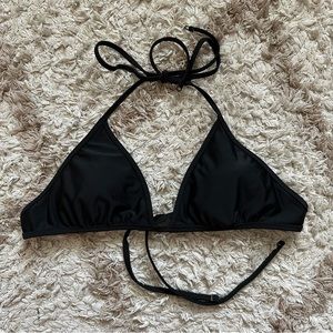 Small Aerie triangle bikini top | black bikini